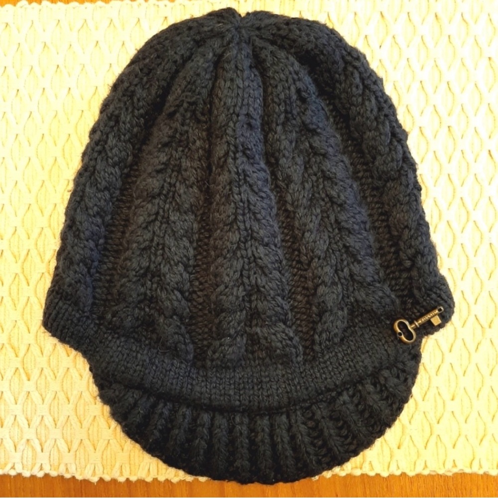 Fossil Navy Knit Beanie